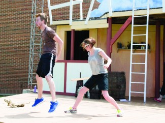 Abi Stomberg | Summer Arg Ilsa Rose-Witt and Cory Williamson fought for a scene during the rehearsal for 