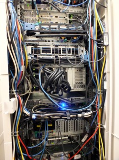 A view of the back of the university's new 