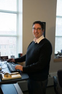 Craig Chatriand in his office Monday afternoon.