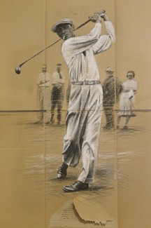 Genie Tran | Argonaut Froio's other works include this portrait of golfer Ben Hogan. 