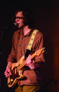Amelia C. Warden | Rawr Nick VanNuland is a band member of Skinny the Kid. The band played during intermission of the Moscowrade Fashion Show on Saturday, April 18 in the Vandal Ballroom at the Bruce Pitman Center.