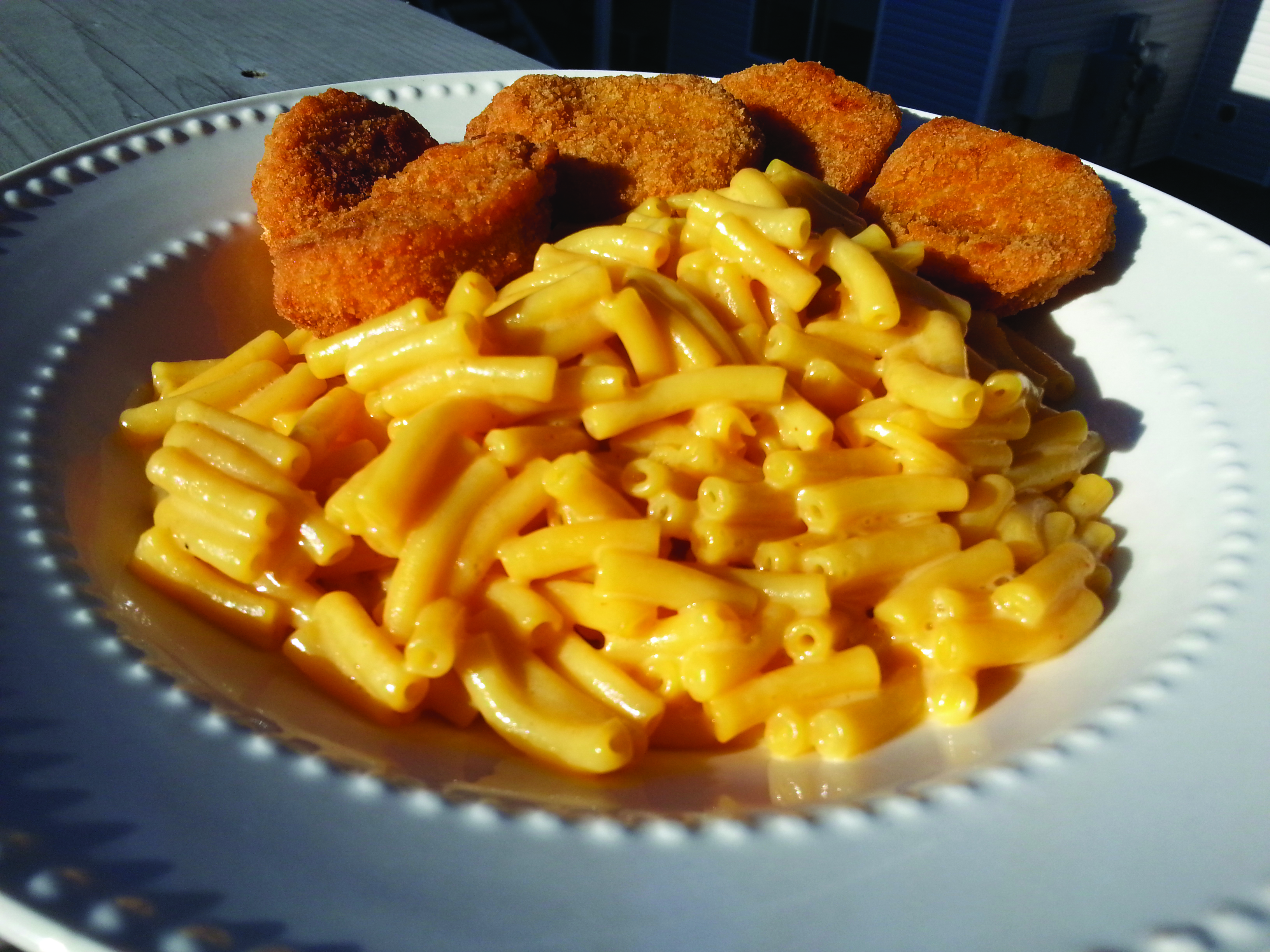 Claire Whitley | Crumbs Chicken nuggets and mac n' cheese are easy to make and easy to eat which makes them perfect dorm food.
