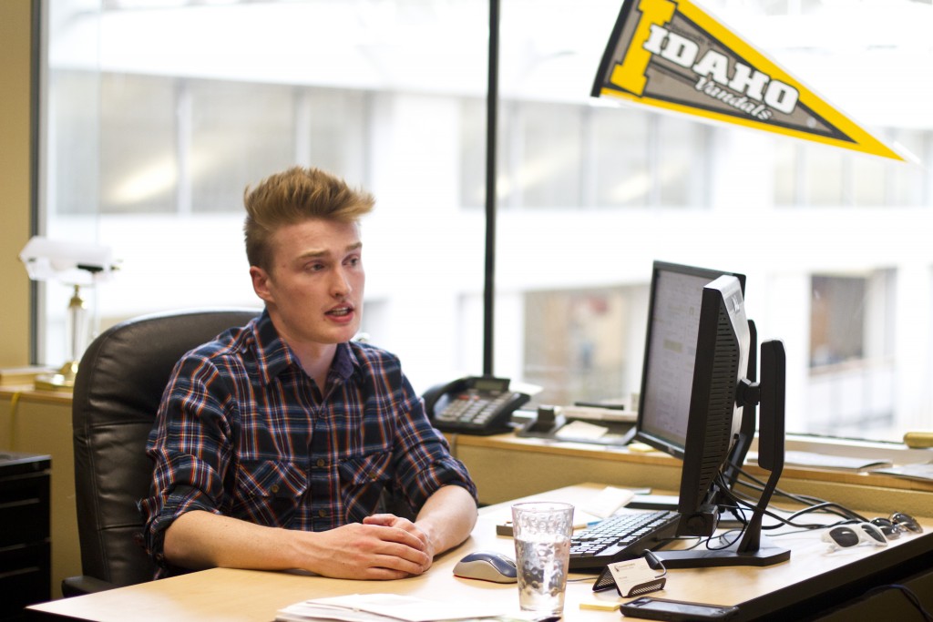 Kira Hunter | Argonaut ASUI President Max Cowan discusses plans and goals for the University of Idaho and its students during his term in office.