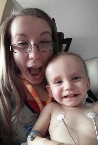 Dan Mattson | Courtesy Photo Tiffany Mayes and her daughter, Chloe, smile for the camera at Seattle Children’s Hospital.