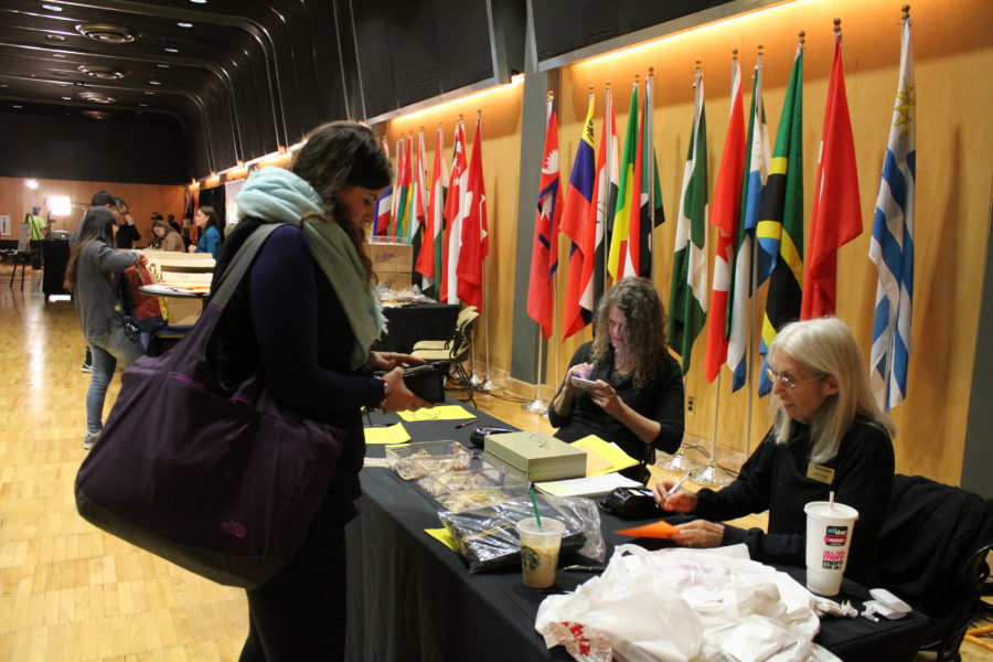 Diamond Koloski | Argonaut Fall graduates purchase their caps and gowns during Gradfest at 2 p.m. Wednesday in the International Ballroom.