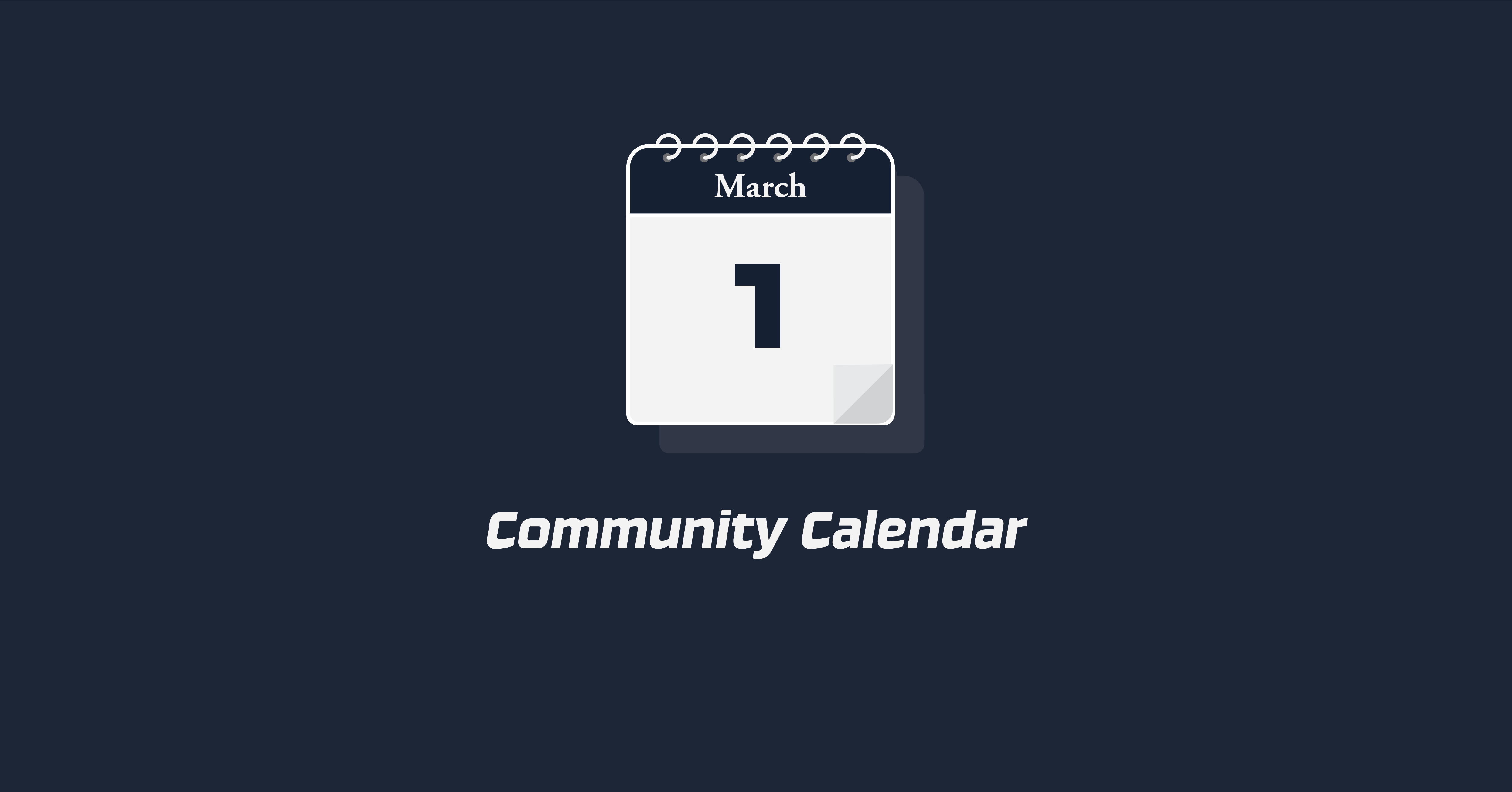 Community Calendar Graphic