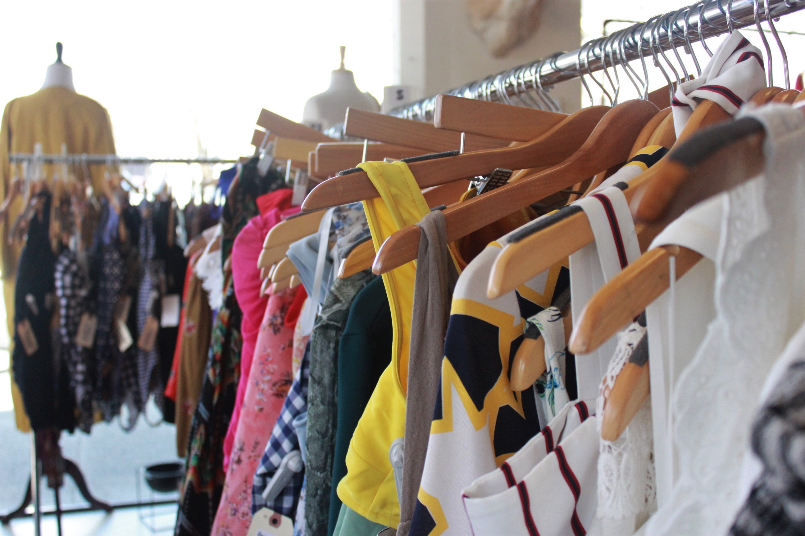 Racks toward the front of The Storm Cellar are lined with popular and interesting clothing items | Anteia McCollum | Argonaut